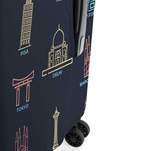Nasher Miles Eco Friendly Polyester 65 (24 Inch) Medium Protective Luggage Cover (Black) - Image 3
