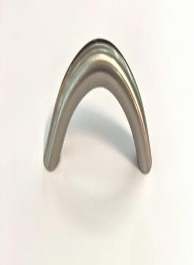 مقبض خزانة المطبخ بمقبض سحاب فضي غير لامع 64 مل 6.4 سم - Image 4