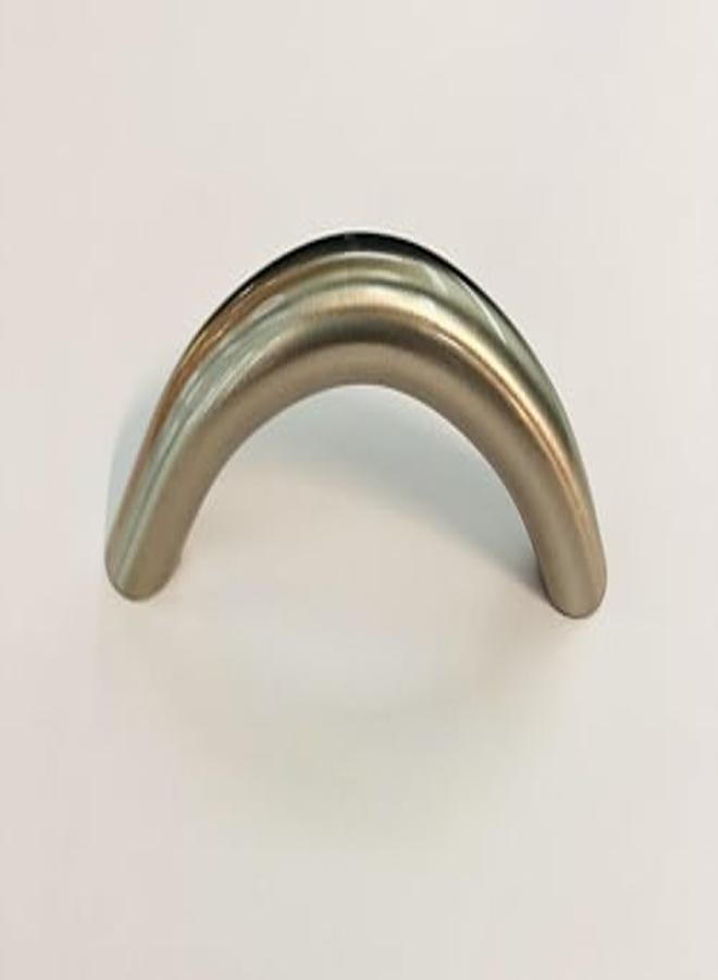 مقبض خزانة المطبخ بمقبض سحاب فضي غير لامع 64 مل 6.4 سم - Image 3