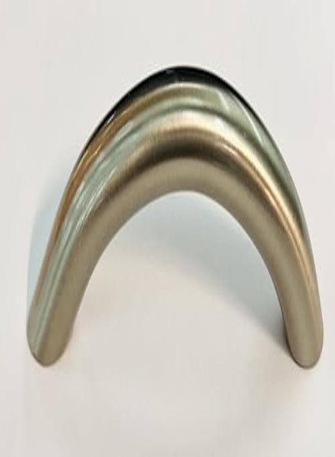 مقبض خزانة المطبخ بمقبض سحاب فضي غير لامع 64 مل 6.4 سم - Image 1