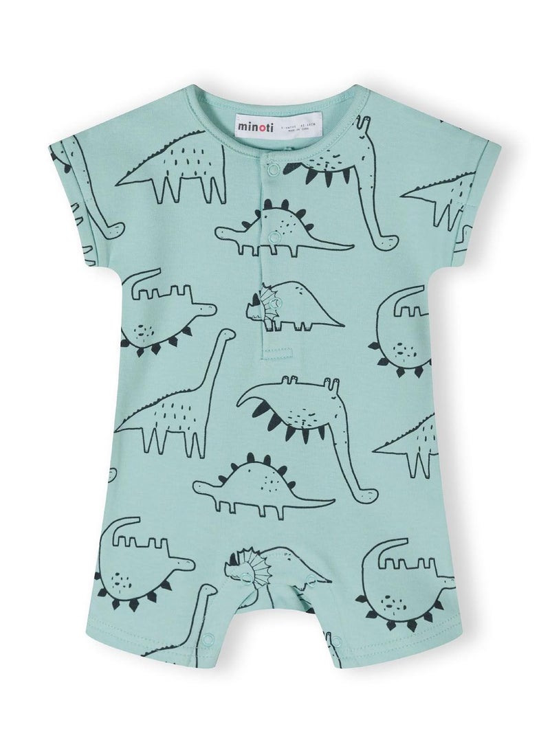 MINOTI 4-Pack Baby Rompers with Short Sleeves and Snap Closures  - Image 3