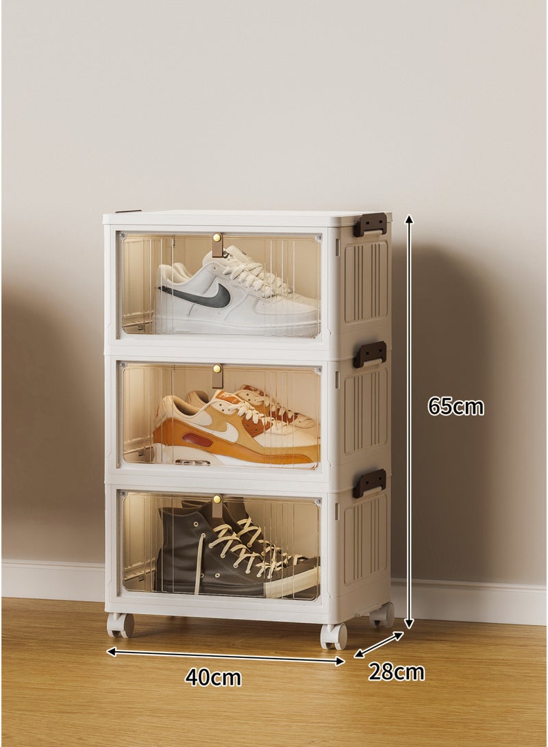 كونسيبت هوم رفوف تخزين من 3 طبقات خزانة، سهلة التركيب، عالية الجودة - Image 4