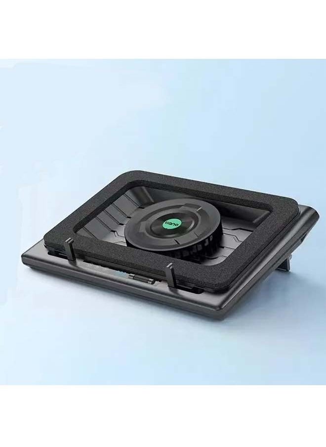 llano - llano V12 Notebook Press - air Cooling Fan with Adjustable Wind Speed - Classic Version without Lights (Computer Stand) - Image 1