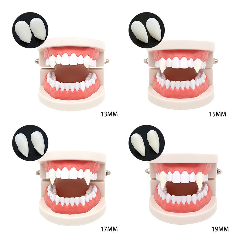 Vampire Teeth Realistic Vampire Fangs Zombie Denture Cosplay Accessories Halloween Party Prop Decoration - Image 4