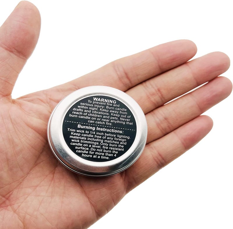 MYYZMY 1000pcs Candle Warning Labels, 1.5in Black Round Labels for Candle Jars & Containers - Image 3