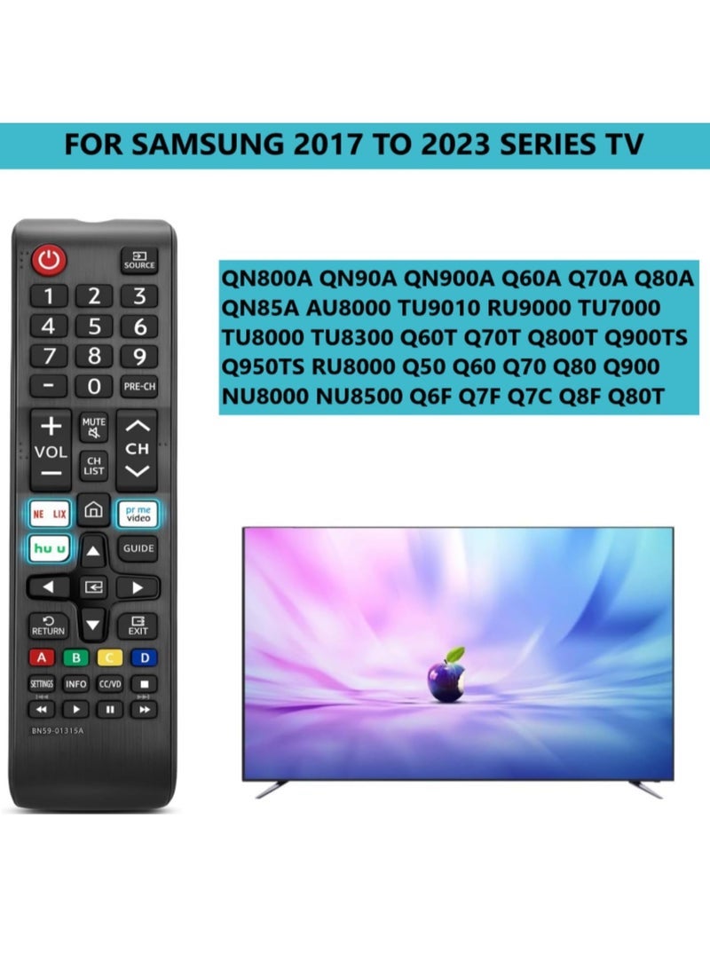 PopZa N59-01315A Replacement Remote Control for Samsung Smart TV All Samsung LED QLED LCD Series 6/7/8/9 4K UHD HDTV HDR Smart Curved Flat TV with Netflix Prime Video Hulu Button with battery - Image 4