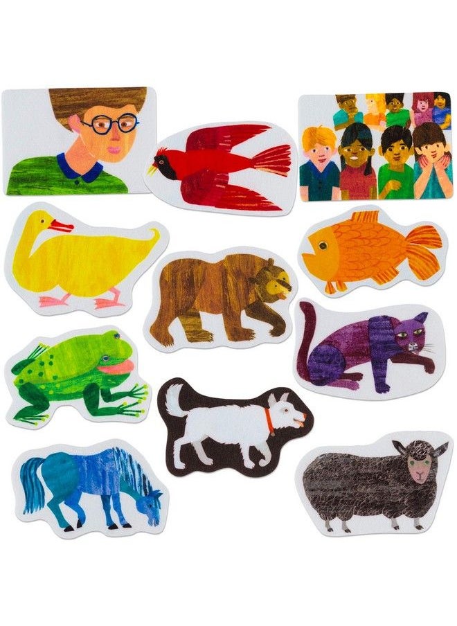 Little Folk Visuals Brown Bear Brown Bear What Do You See? Precut Flannel/Felt Board Figures 11 Pieces Set  - Image 2