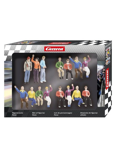 Race Spectators Set Of 15 Detailed Fans 1:32 Scale Figures Realistic Scenery Accessory For Slot Car Track Sets