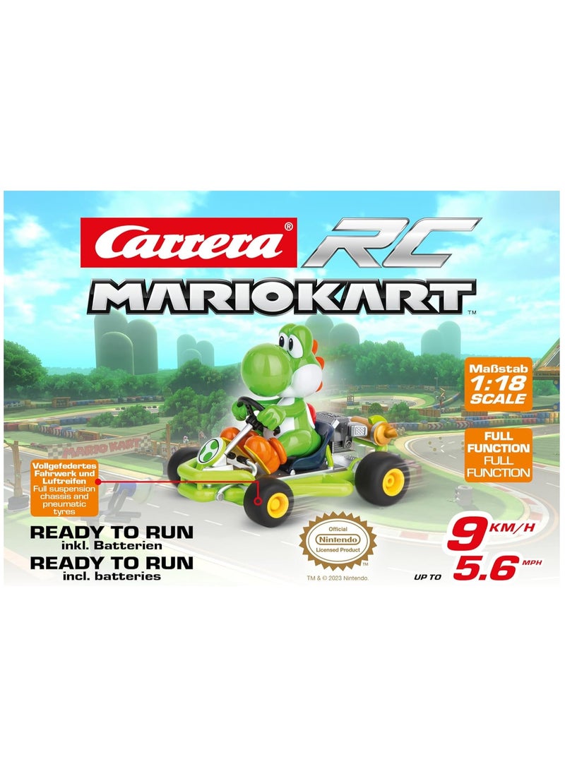Carrera RC Mario Kart Pipe Kart Yoshi I For Children & Adults, Boys & Girls I Classic Reinterpreted I Driving Pleasure I Long-Lasting Fun I Fast Charging I Official Licence  - Image 3