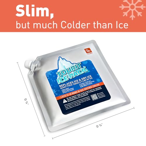 TOURIT Reusable Ice Packs - Long Lasting Freezer Packs for Lunch Bags, Boxes, Backpacks (Set of 4) - Image 2