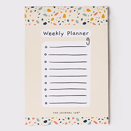 The Journal Lab - Weekly Planner Pad | Weekly Planner Sheets | Notepad | 52 Weeks (Macroon) - Image 1