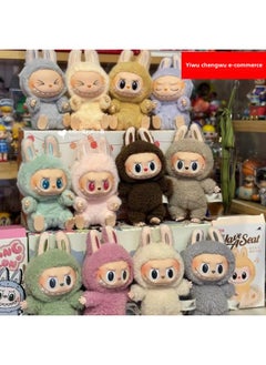 Archangel Labubu Labubu Big Leader Blind Box Hand-held Doll Generation Vinyl Plush Pendant Sweetheart-Specifications:Fabru Second Generation [random One]