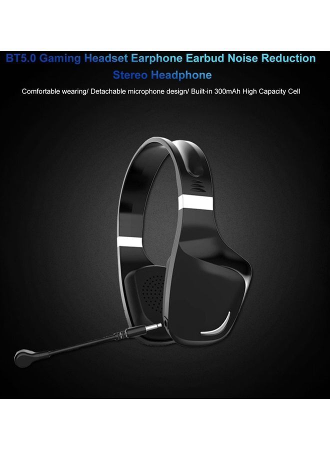 NIBEMINENT Wireless Gaming Over-Ear Headphones Black  - Image 2