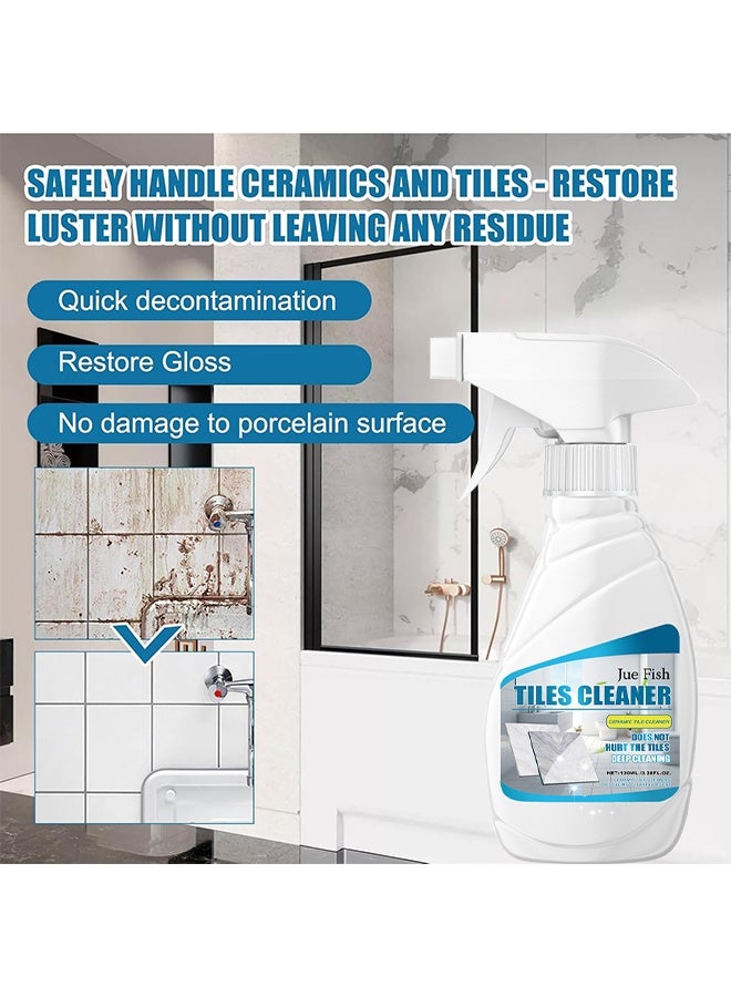JUE FISH Tiles Cleaner Spray, Ceramic Tile & Grout Cleaner, Floor Tile Descaling And Cleaning Artifact For Home, Kitchen, Bathroom, Floor Cleaner For Porcelain, Marble, Granite, Vinyl And More, Floor Tile Descaling And Cleaning Artifact, 100ml - Image 3