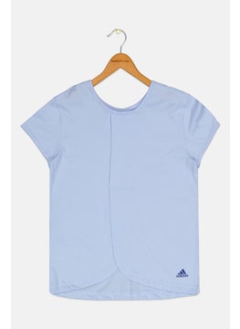 Adidas Kids Girl Sportswear Fit Graphic Print Outdoor Top, Lavender  - Image 2