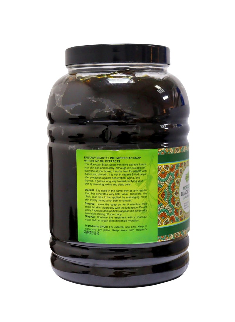 Fantasy BEAUTY LINE - Moroccan Black Soap - 5kg - Image 1