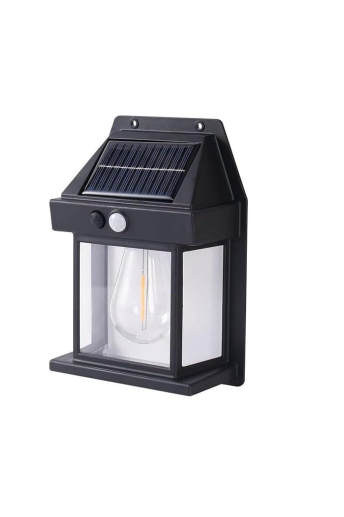 ailash Vision Solar Wall Light with Motion Sensor – IP65 Waterproof Outdoor Tungsten Bulb Design for Garden & Patio (1 Pc, Plastic) - Image 1