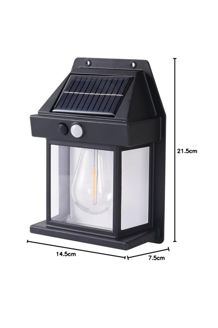 ailash Vision Solar Wall Light with Motion Sensor – IP65 Waterproof Outdoor Tungsten Bulb Design for Garden & Patio (1 Pc, Plastic) - Image 2