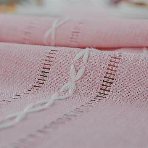 Utobanh Simple Bedside Table Tassel Cover Cloth, Tablecloth Cover Towel, Suitable for Bedside Table TV Microwave Washing Machine Refrigerator Dust Cover (Pink, 15.7 * 35.4 inches) - Image 4