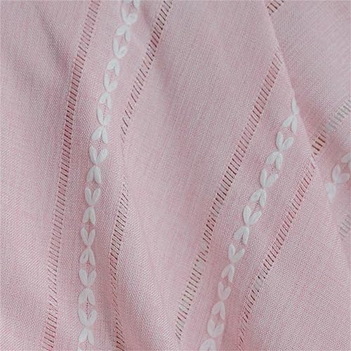 Utobanh Simple Bedside Table Tassel Cover Cloth, Tablecloth Cover Towel, Suitable for Bedside Table TV Microwave Washing Machine Refrigerator Dust Cover (Pink, 15.7 * 35.4 inches) - Image 5