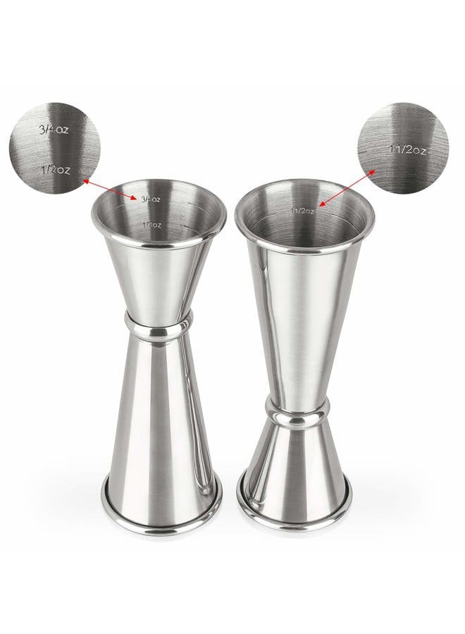 Awpeye 3PCS Double Jigger & Cocktail Jiggers Stainless Steel 1 Ounce X 2 Ounce Alcohol Measuring Tools - Image 3