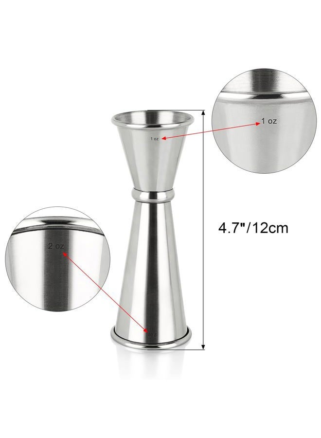 Awpeye 3PCS Double Jigger & Cocktail Jiggers Stainless Steel 1 Ounce X 2 Ounce Alcohol Measuring Tools - Image 2
