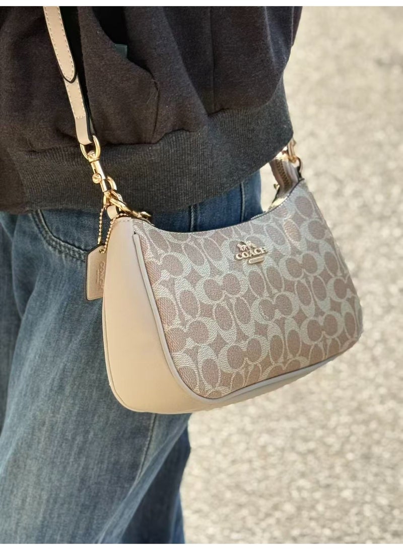 coachoutlet COACH Teri Shoulder Bag, Vintage Signature Print, Versatile Crossbody for Work & Date - Image 5