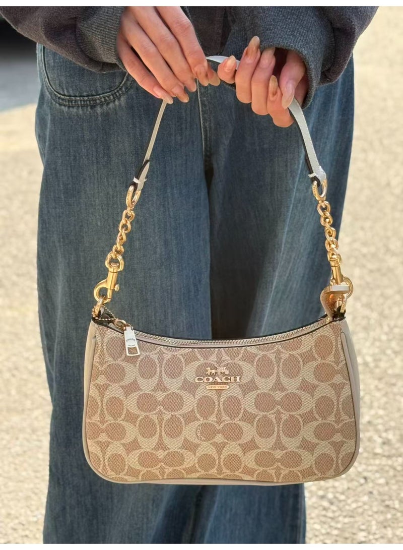 coachoutlet COACH Teri Shoulder Bag, Vintage Signature Print, Versatile Crossbody for Work & Date - Image 3