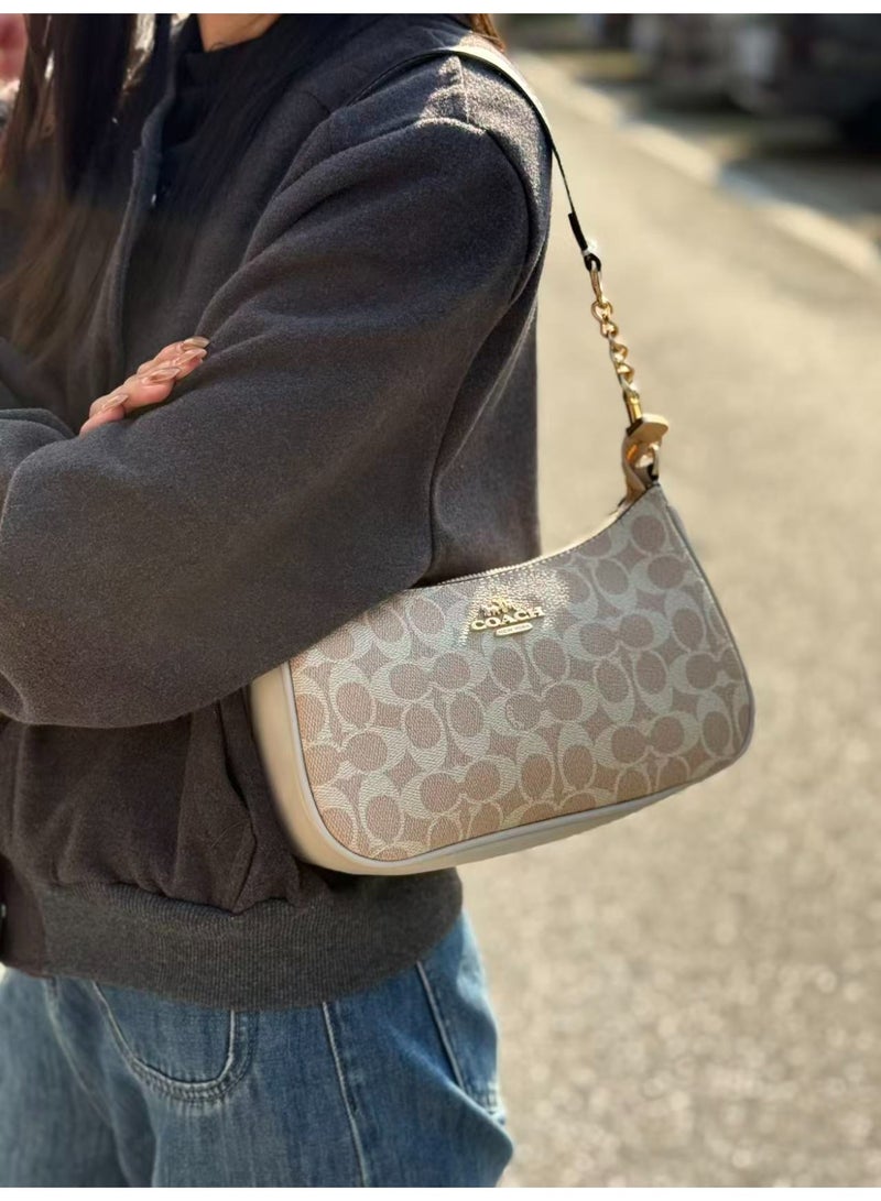 coachoutlet COACH Teri Shoulder Bag, Vintage Signature Print, Versatile Crossbody for Work & Date - Image 4