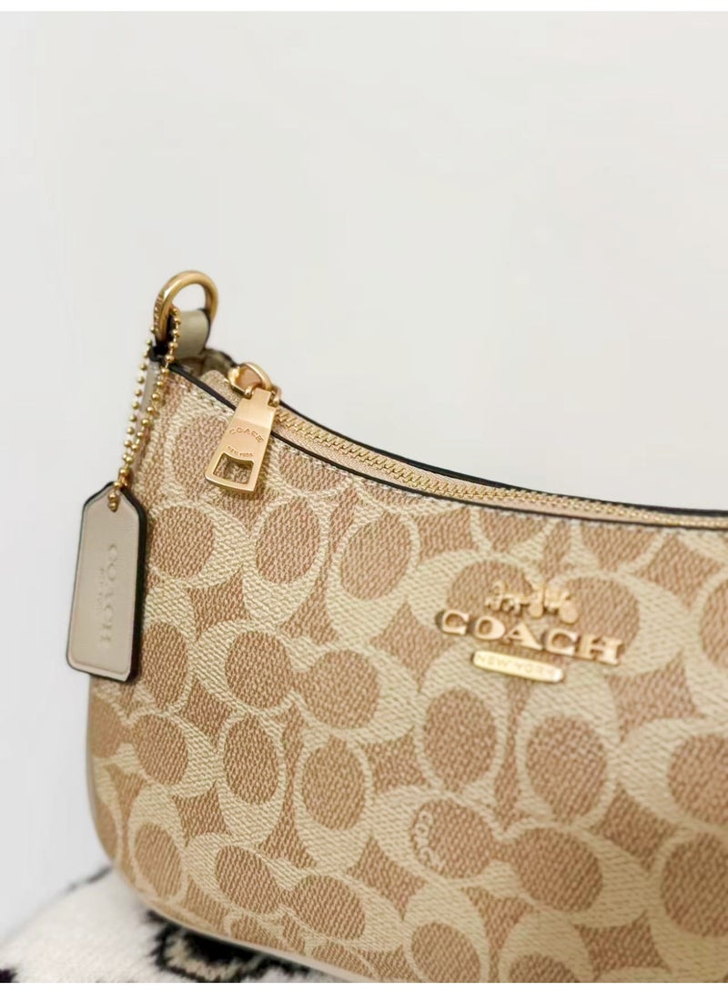 coachoutlet COACH Teri Shoulder Bag, Vintage Signature Print, Versatile Crossbody for Work & Date - Image 2