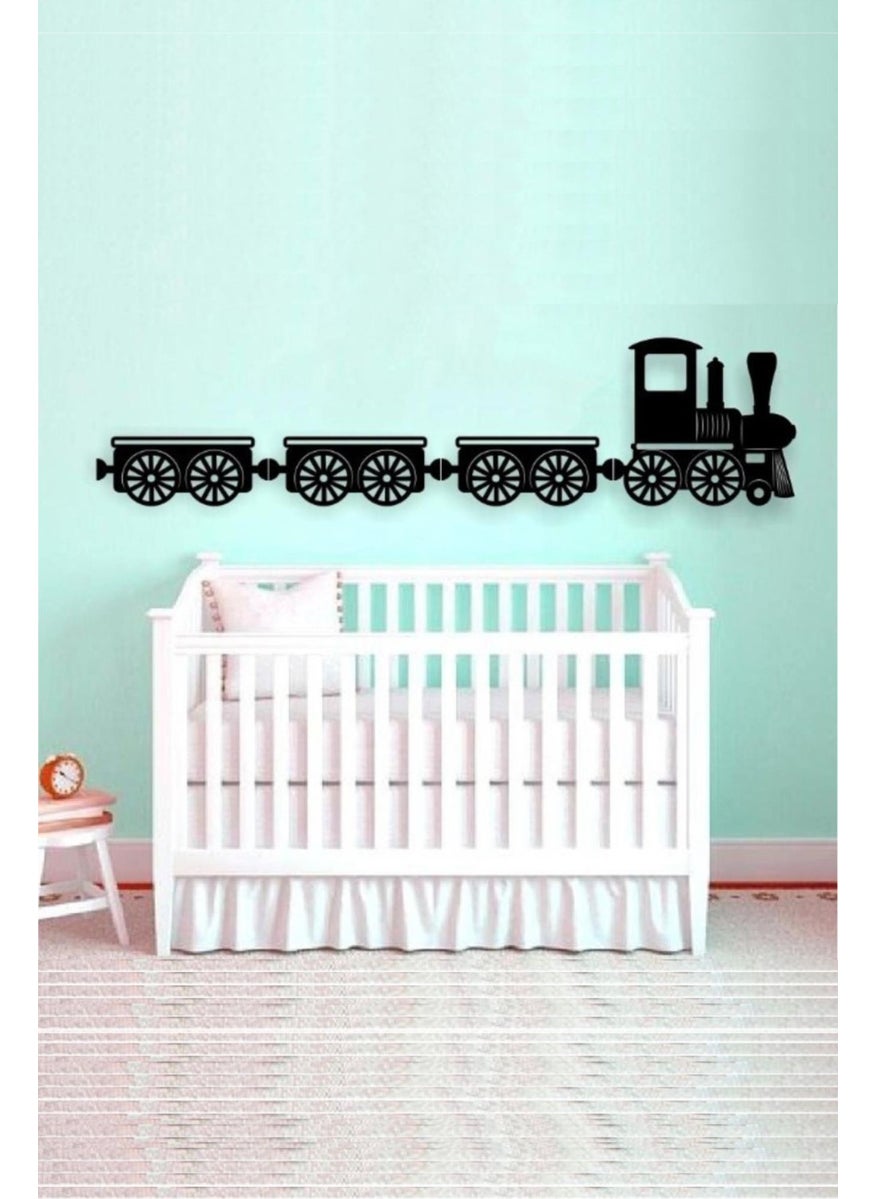 HELLOVE - Children's Room Wall Ornament Train Wagon Decorative Children's Room Ornament - Image 1