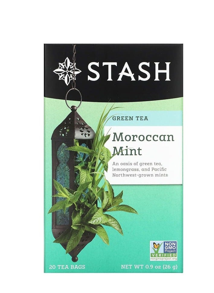 Green Tea Moroccan Mint 20 Tea Bags 0.9 oz (26 g)