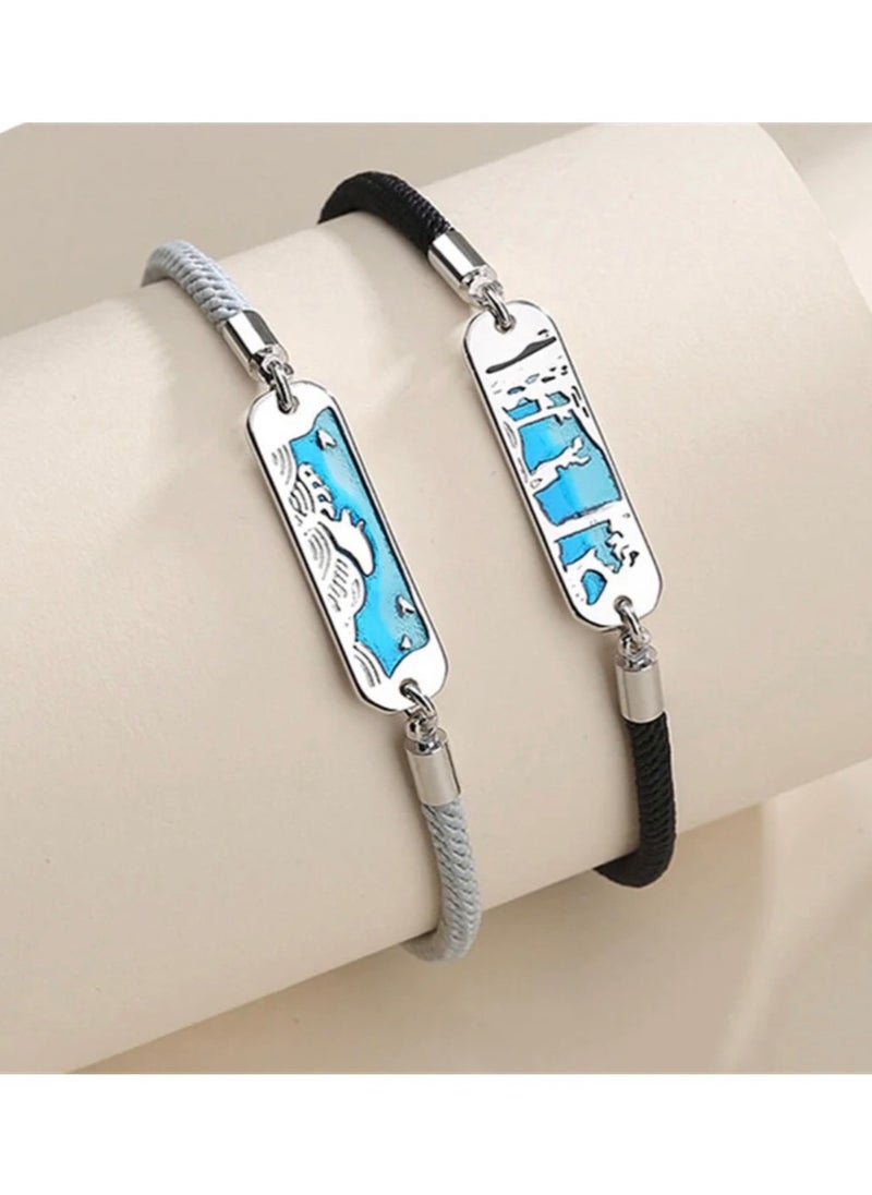 2Pcs Of Fabric & 925 Sterling Silver Bracelet For Lovers Couple - pzsku/ZF0340B2544C550BB3C32Z/45/_/1737267328/6c724bfd-104e-4c73-866a-41ab33d37f08