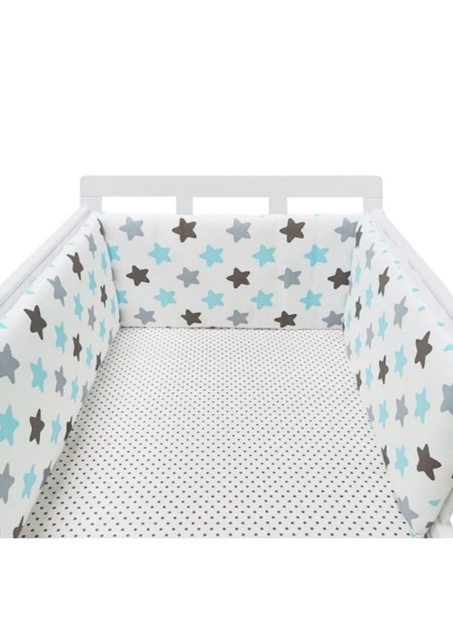 Baby Crib Bumper Infant Bed Soft Cotton Pad Cot Protector Newborn Room Nursery Bedding Decor 130*30cm  - Image 1