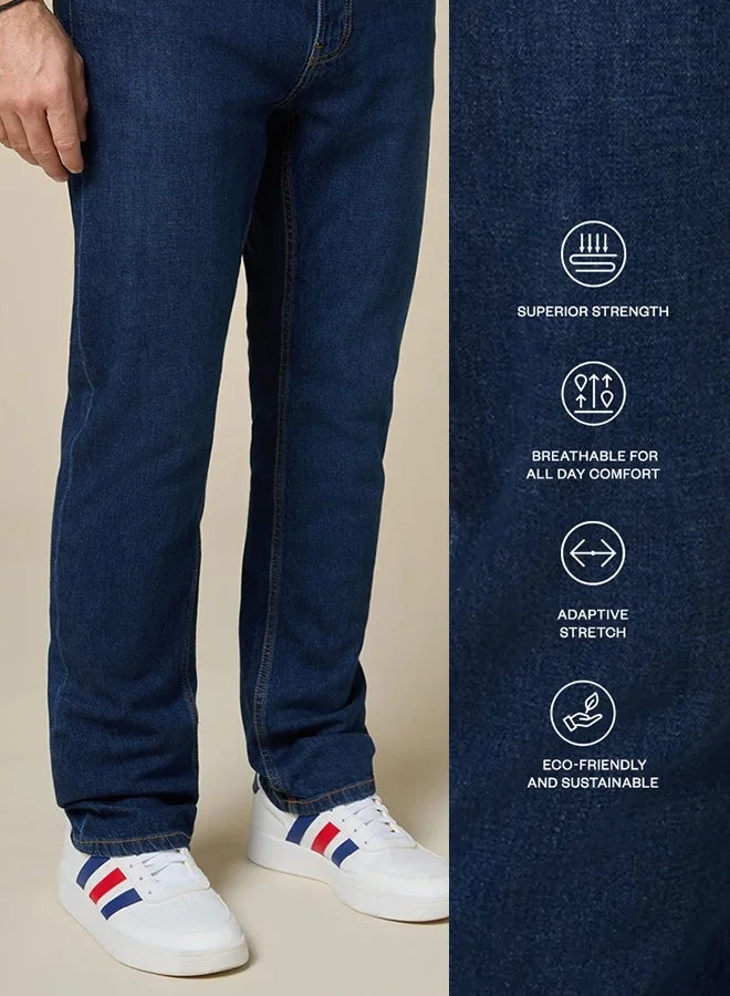 MANNERISM  The Navigator Comfort Fit Denim Jeans for Men | Best Price UAE
