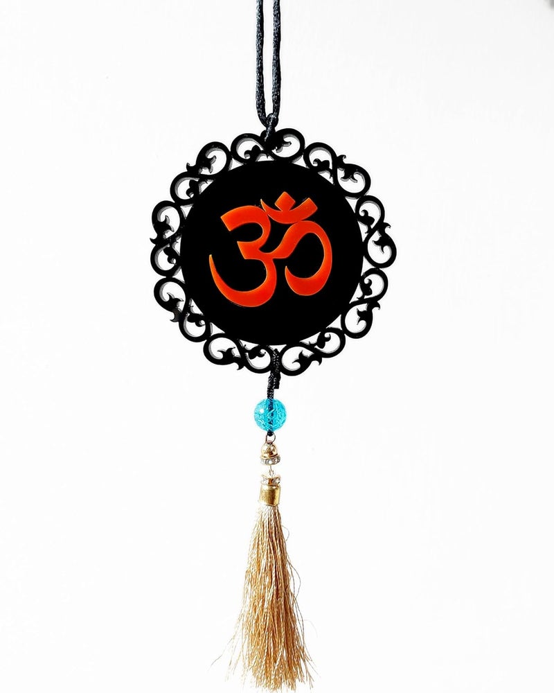 Om Namah Shivay Car Hanging Dream Catcher Accessories, 3D Lettar