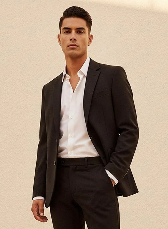 Splash FAV Regular Fit Notch Lapel Blazer