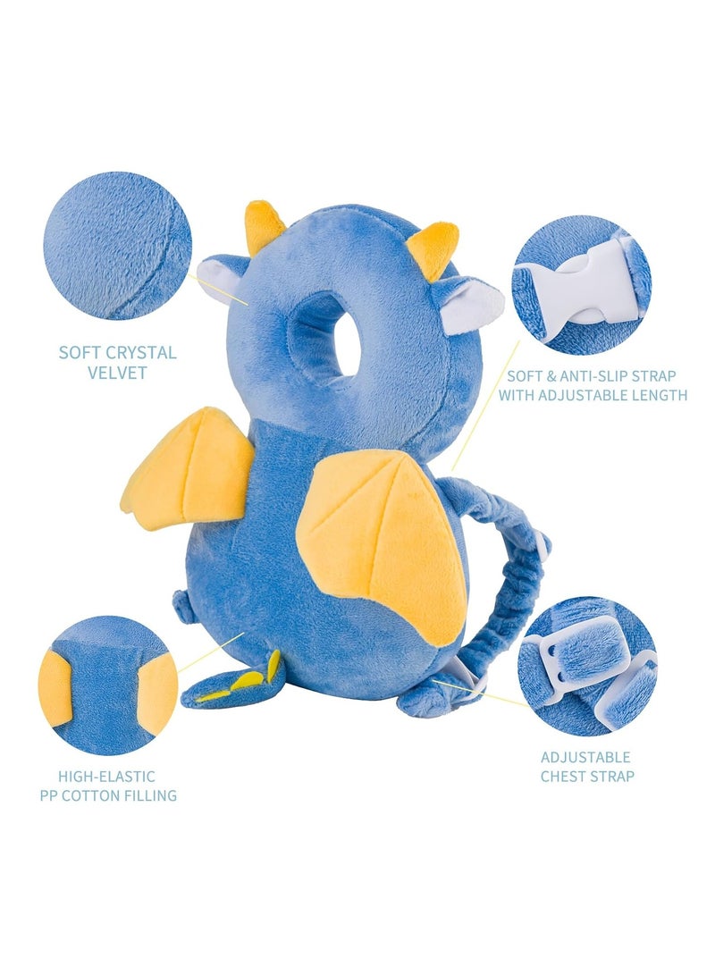 Baby Head Protector Backpack|Baby Backpack|Baby Backpack Head Protection Cushion|Baby Safety Products|Head Protection Backpack|Baby Head Cushion|Head Protector for Baby Walking (Dragon)  - Image 2