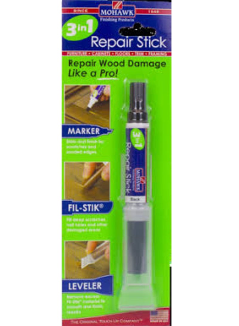 Mohawk Finishing Products Mohawk 3 in 1 Repair Stik Light Grey M319 3003B, All in One Solution for Wood and Furniture Scratches, Touch Up Marker Pen, Wood Filler Putty, Levelling Cap - Image 5