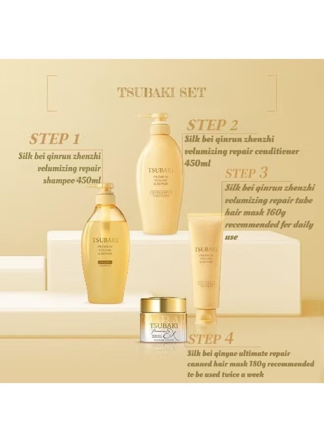 تسوكابي شامبو تـسـوبـاكي بريميوم للفوليوم والإصلاح 450 مل - Image 5