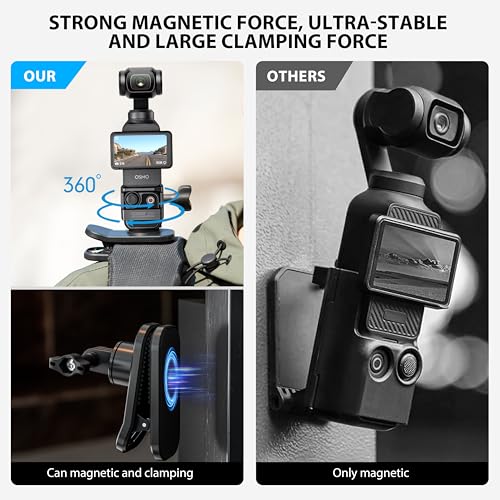 STARTRC OSMO Pocket 3 360° Rotation Backpack Clip Mount Shoulder Strap Accessories for DJI Pocket 3/OSMO Pocket 3/Action Cameras - Image 3