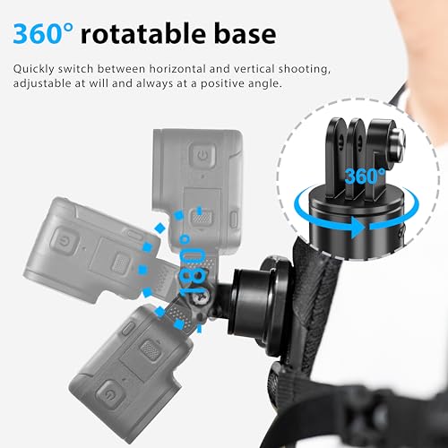 STARTRC OSMO Pocket 3 360° Rotation Backpack Clip Mount Shoulder Strap Accessories for DJI Pocket 3/OSMO Pocket 3/Action Cameras - Image 5