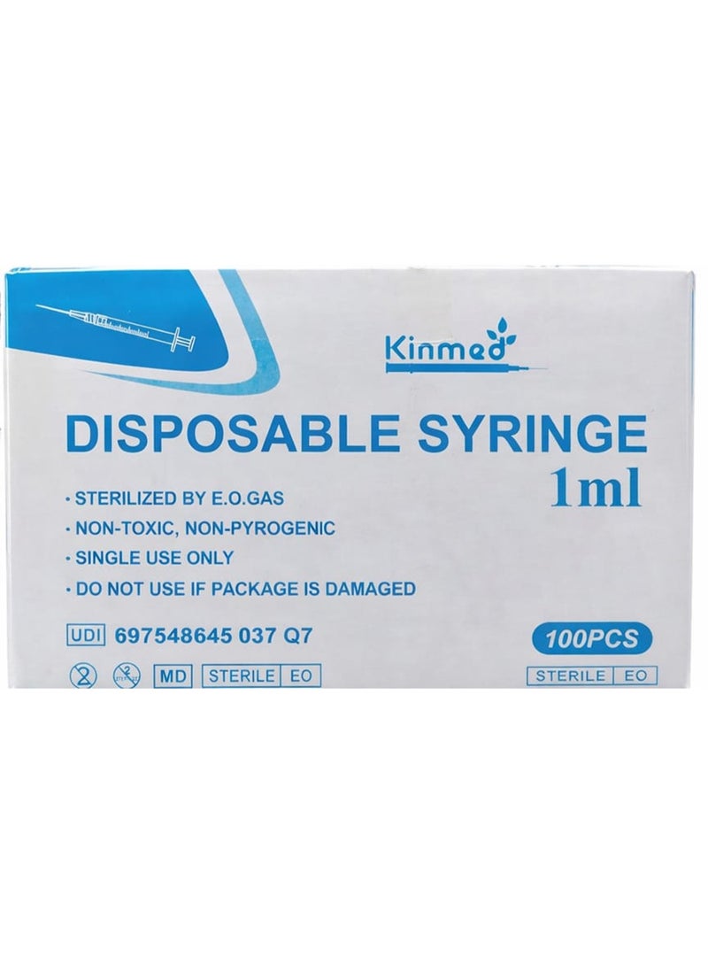 Kinmed Disposable medical syringes 1 ml capacity 5 pieces - Image 4