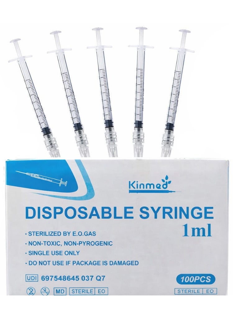 Kinmed Disposable medical syringes 1 ml capacity 5 pieces - Image 1