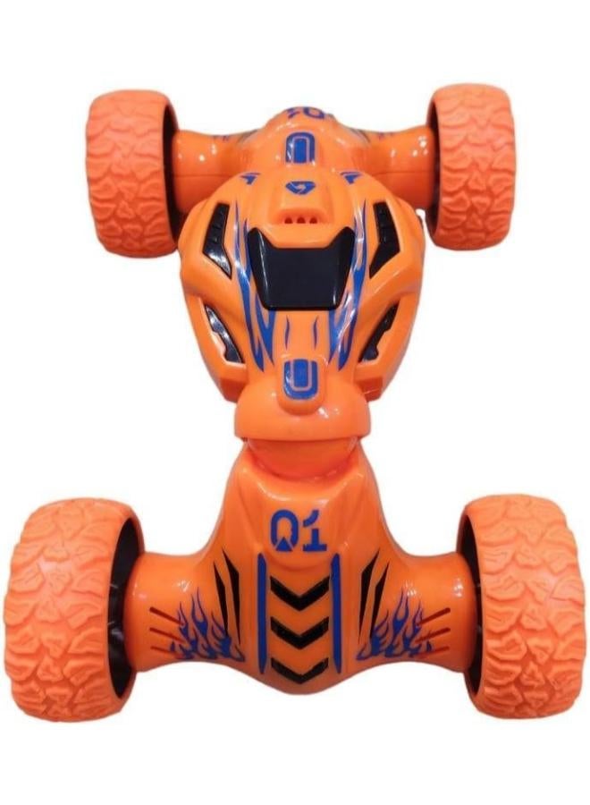 لعبة سيارات الدفع الرباعي للطرق الوعرة ذات السحب العكسي، هدية مثالية للأولاد من عمر 3 إلى 6 سنوات، برتقالية - Image 2