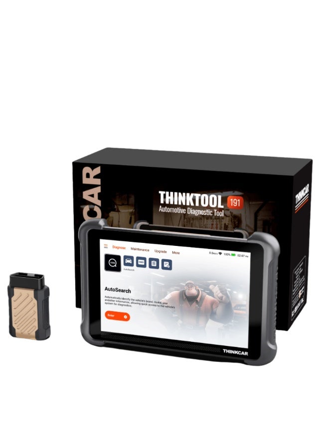 Thinktool 191 Professional Automotive Scanner 8 Inch Wireless Diagnostic Tool with ECU Coding CAN FD DOIP Bi Directional Control 35 Maintenance Functions 3 Years Free Updates - Image 1