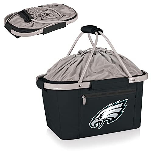 PICNIC TIME Black Philadelphia Eagles Metro Basket Collapsible Tote - Image 3