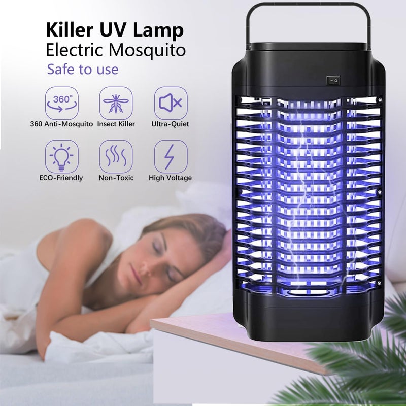 AMUFER Electric Mosquito Killer Lamp, 18W Electric Mosquito Zapper, Fly Trap, Fly Zapper Silent Physical Bug Zapper Waterproof Mosquito Trap for Indoor Outdoor Home Bedroom Garden Patio Yard - Image 5