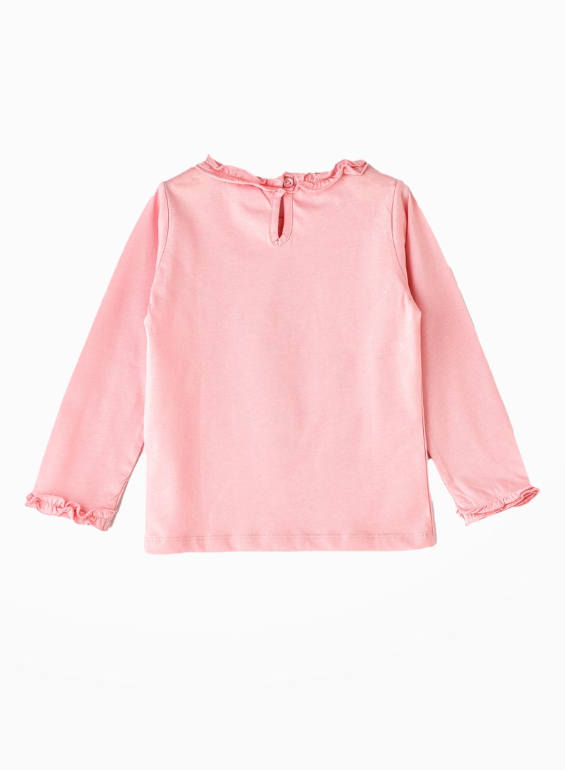 Jelliene Girls' Butterfly Graphic Print Top - Image 2