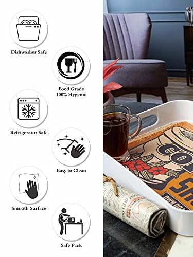 Goodhomes Melamine Rectangular Tea-Coffee Serving Tray MT328 - Image 5